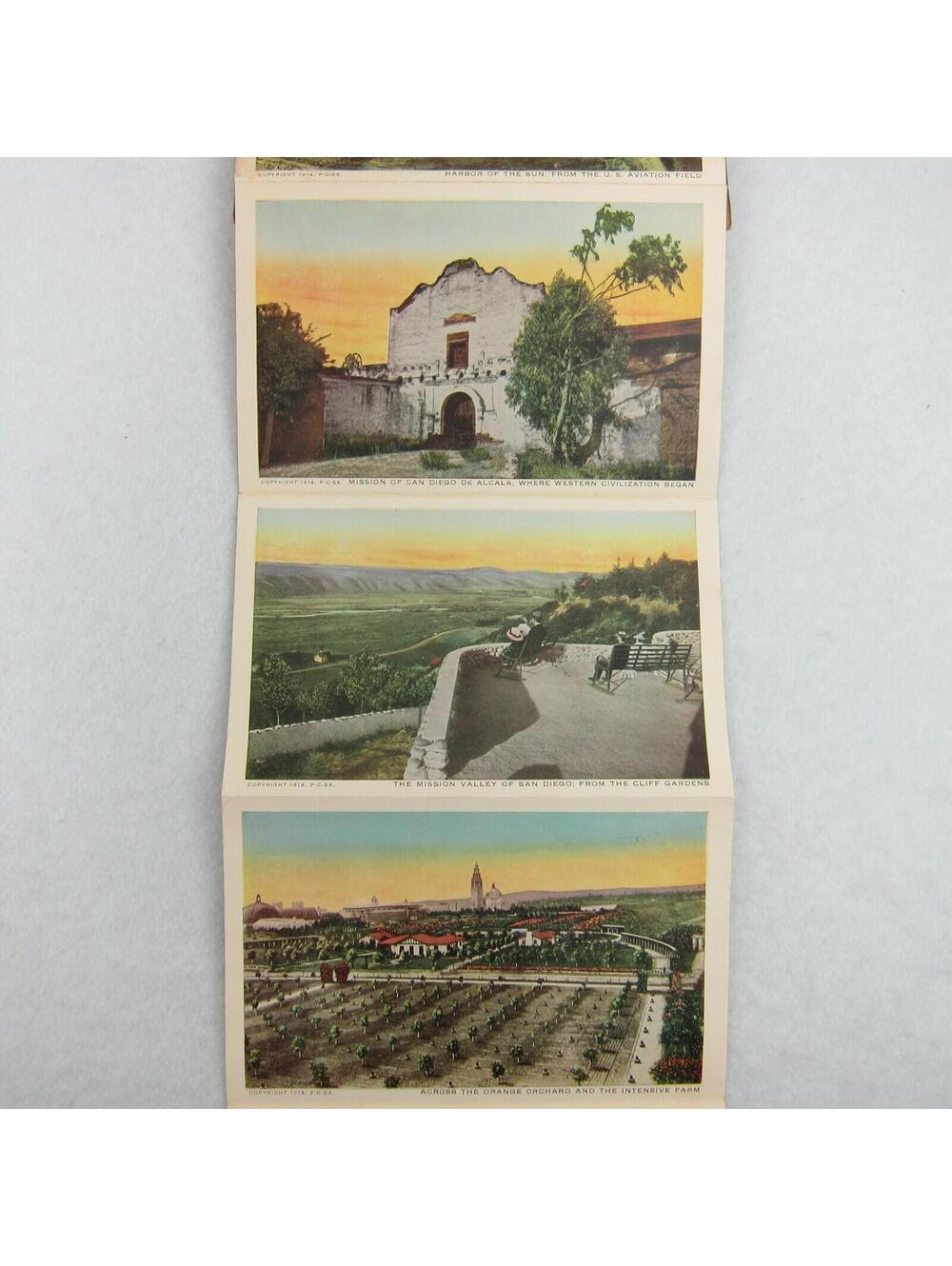 Antique 1915 San Diego Panama California Exposition 25 Postcards Folder RARE - Picture 4 of 12